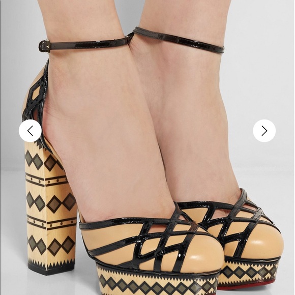 CHARLOTTE OLYMPIA Ay Caramba! Leather Pumps - Picture 4 of 8